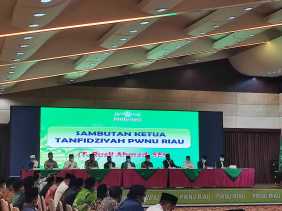 Rapat Perdana PWNU Riau Dengan PCNU Se - Riau, Sekaligus Penyerahan SK PWNU Provinsi Riau Masa Khidmat 2021-2026