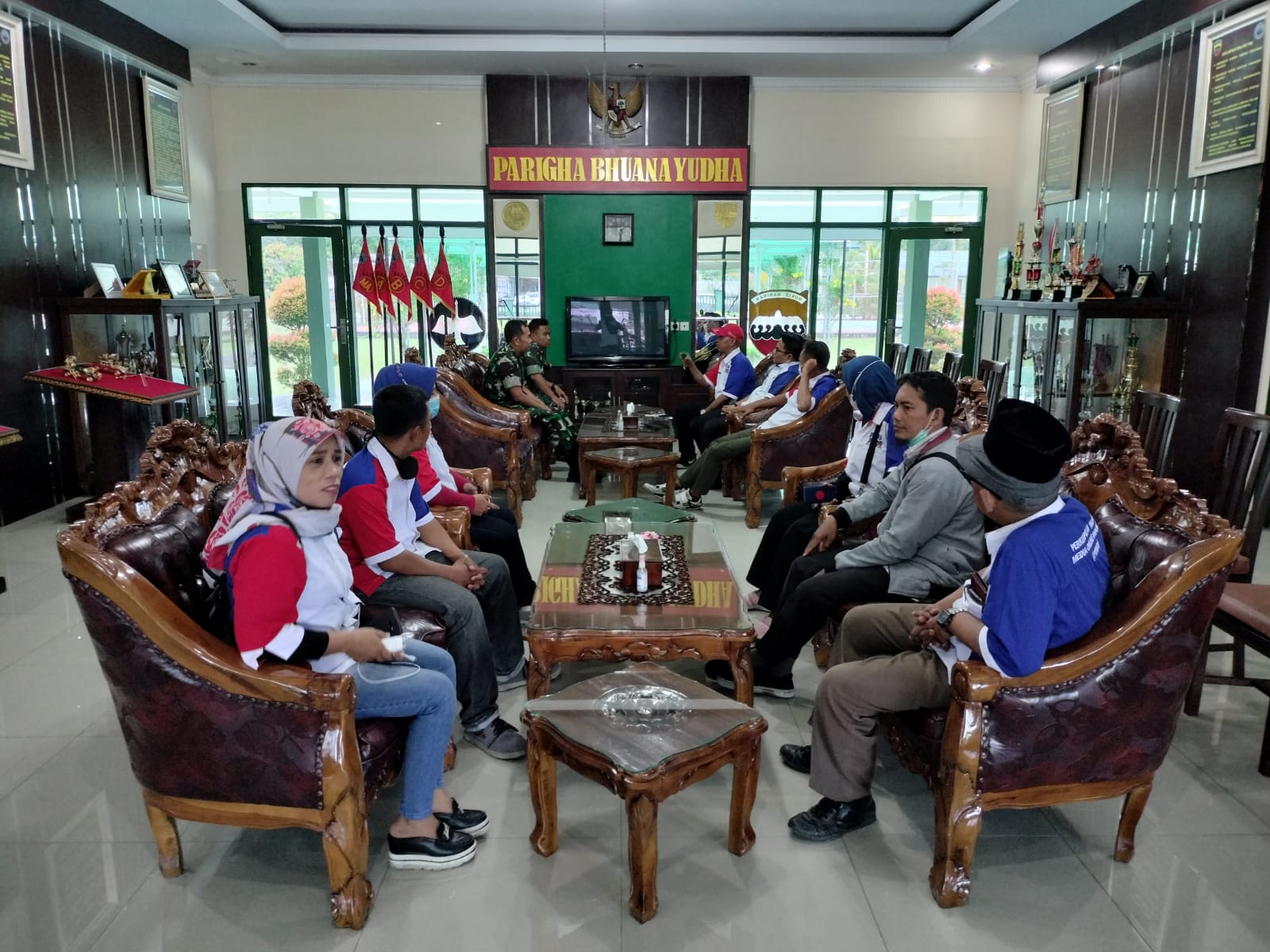 PW MOI Pekanbaru dan Riau Gelar Audiensi dengan Batalyon Arhanud 13/PBY, Danyon Letkol Arh Riyanto: Media Patner TNI
