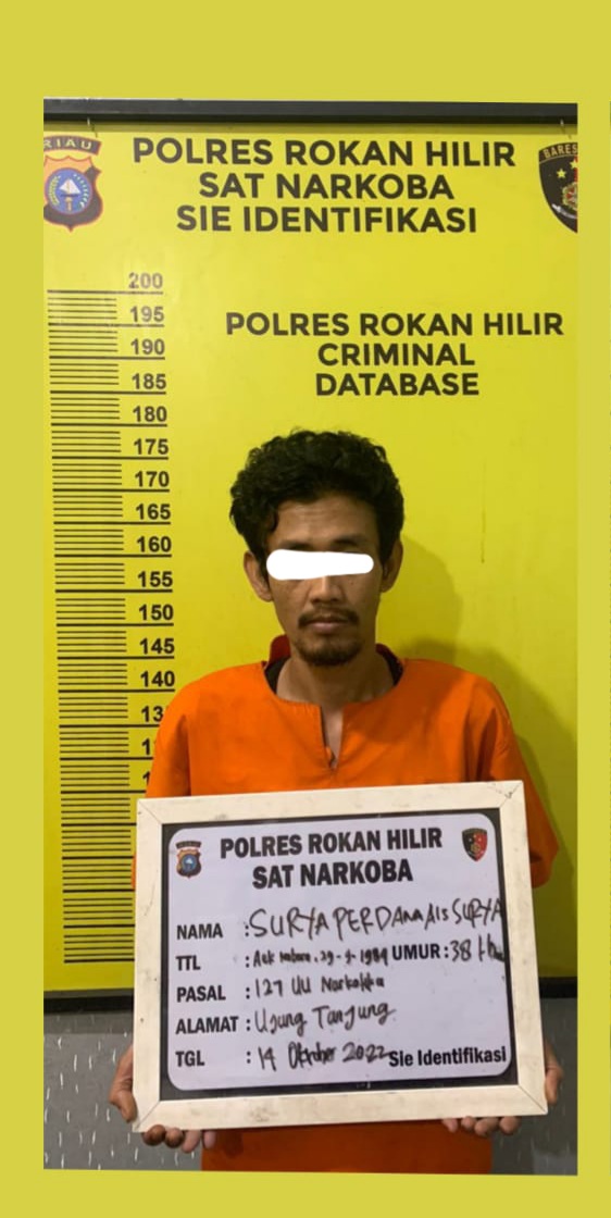 Sat Res Narkoba Polres Rohil Tangkap Pengedar Sabu