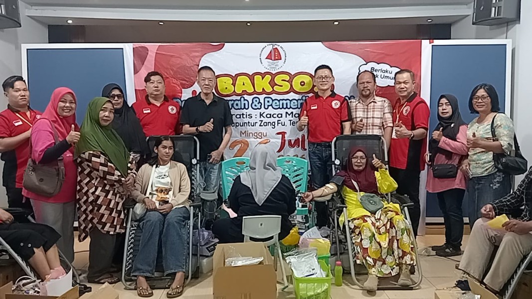 Ratusan Warga Serbu Baksos Kesehatan IKTS Pekanbaru, 176 Kantong Darah Berhasil Dikumpulkan