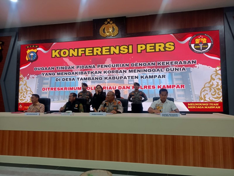 Dua Pelaku Pencurian Dengan Kekerasan Hingga Korban Meninggal Dunia Di Desa Tambang Kampar Ternyata Tetangga Sendiri