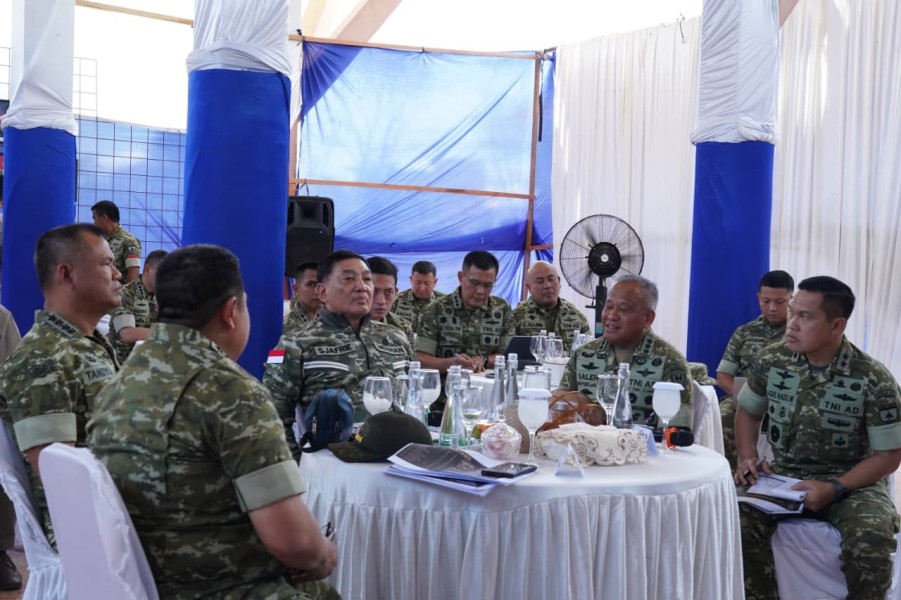 Menhan RI Tinjau Yonif TP 952/Imam Bulqin, Kodam XIX Tuanku Tambusai Tegaskan Penguatan Pertahanan Wilayah
