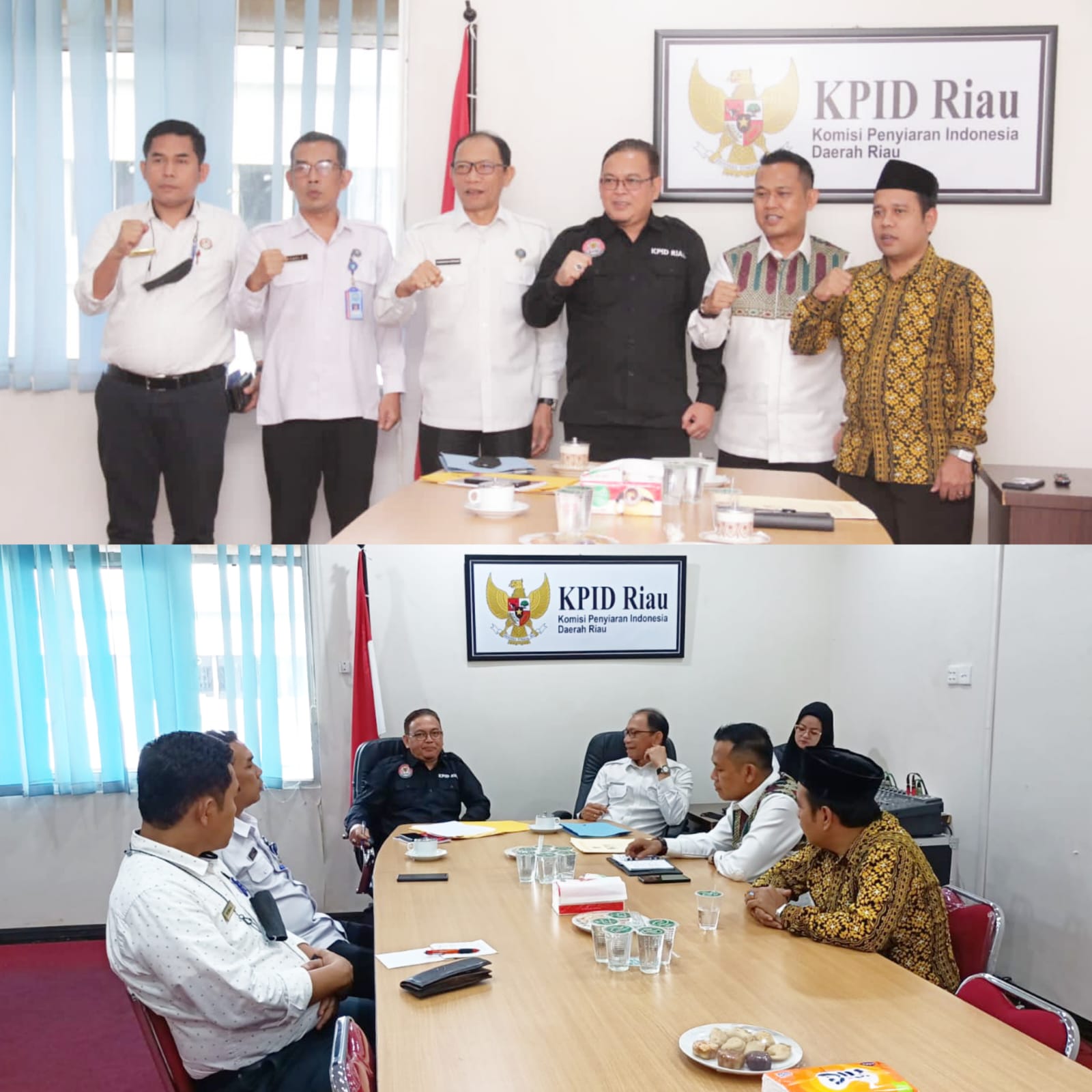 BNN Riau Silahturahmi Ke KPID Riau, Komitmen Riau Bebas Narkotika