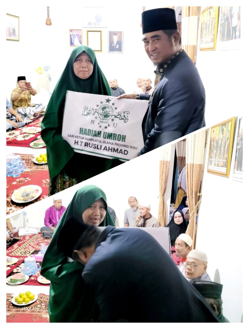 H.T. Rusli Ahmad Ketua PW NU Riau Berikan Umrah Gratis Kepada Orang Tua Kader NU