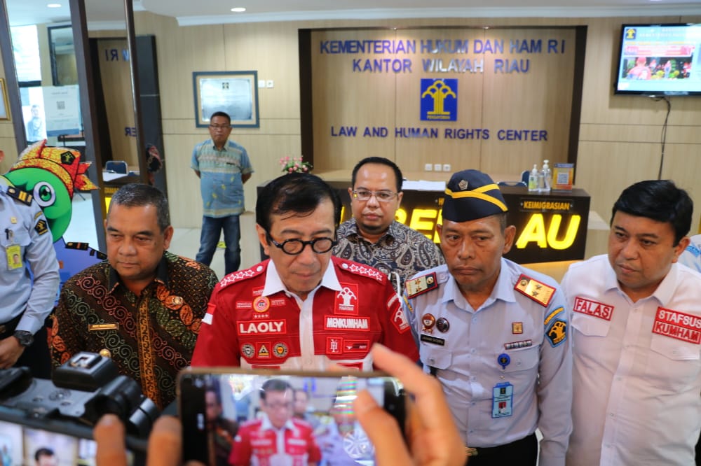 Arahan MENKUMHAM Kepada Jajaran KEMENKUMHAM Riau : 