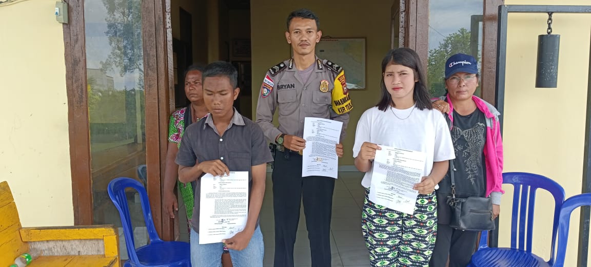 Pencemaran Nama Baik Antar Pelajar, Didamaikan Polsek Panipahan Dengan Restoratif Justice