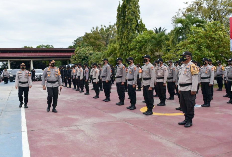 Ratusan Personel Gabungan dari Polri dan TNI Dikerahkan ke Rohul dan Inhu