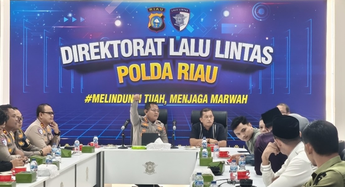 Ditlantas Polda Riau Sosialisasikan Rute, Pengamanan, dan Penutupan Jalan Riau Bhayangkara Run 2025