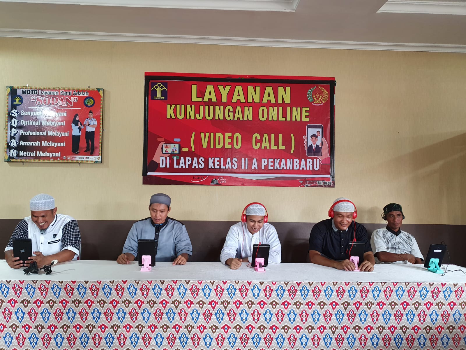 Masih Pandemi, Lapas Kelas II A Pekanbaru Berikan Layanan Kunjungan Online