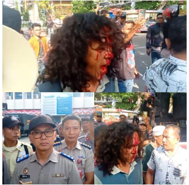 Jasril RZ dan Kawan - Kawan Minta Presiden Prabowo Turun Tangan ke Riau, Aksi Masyarakat Pecahkan Kepala Warnai Aksi Demo di Kanwil BPN Riau