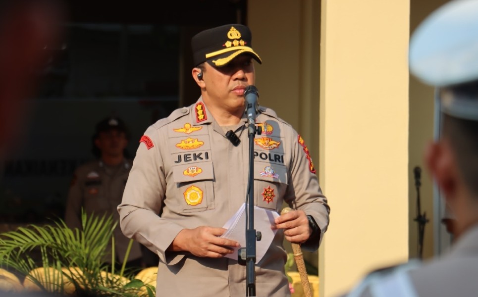 95 Personel Polresta Pekanbaru Naik Pangkat, Kapolresta: Jadikan Motivasi untuk Lebih Baik dalam Bertugas