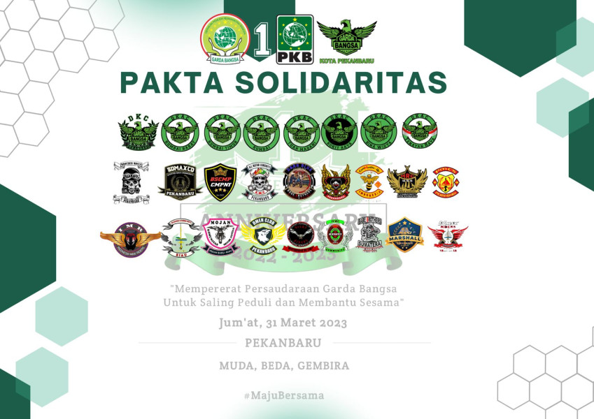 1th Anniversary Garda Bangsa Kota Pekanbaru, Pererat Persaudaraan Bersama Komunitas Bikers Pekanbaru