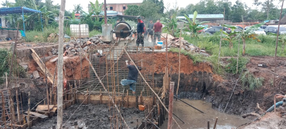 Kodam XIX Tuanku Tambusai Percepat Pembangunan Jembatan Armco di Toapaya Selatan
