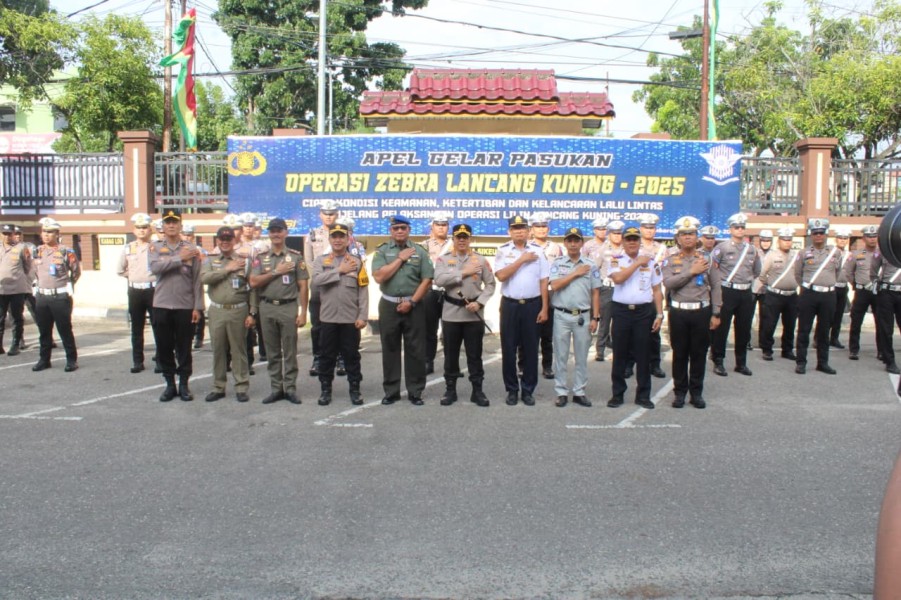 Polresta Pekanbaru Gelar Apel Pasukan Operasi Zebra Lancang Kuning 2025