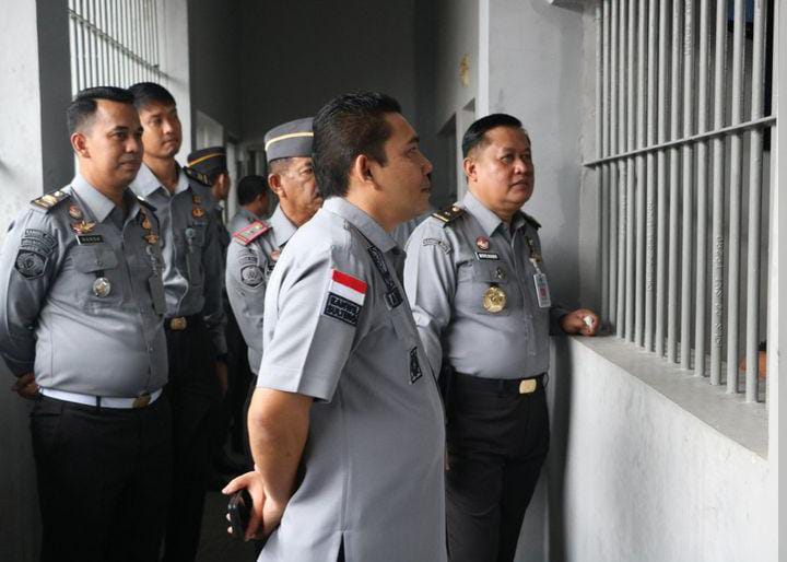 Kakanwil KEMENKUMHAM Riau Tinjau Pembangunan Di Lapas Narkotika Kelas IIB Rumbai Pekanbaru