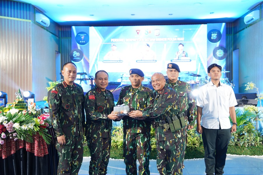 HUT ke-80 Brimob, Kapolda Riau Puji Kesetiaan 