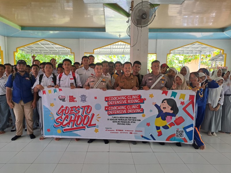 Polsek Bandar Sei Kijang dan Team ISDC Polda Riau Laksanakan Police Go to School di SMAN 01 dan SMKN 01 Kec. Bandar Sei Kijang