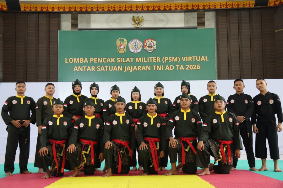 Atlet PSM Kodam XIX/Tuanku Tambusai Raih Juara II Lomba Pencak Silat Militer Virtual TNI AD TA 2026