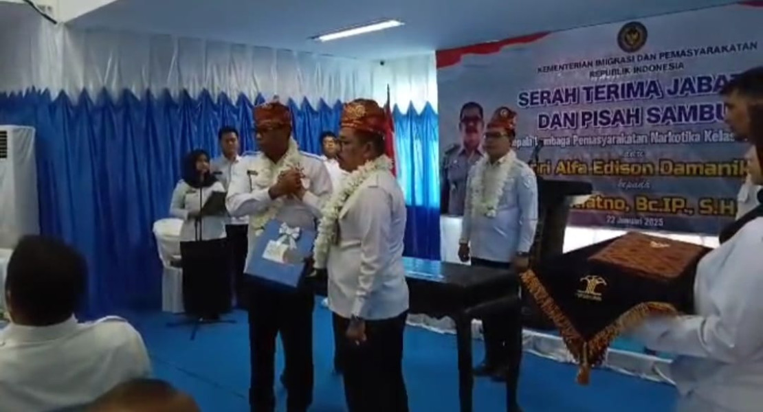 Pisah Sambut Kalapas Narkotika Rumbai Pekanbaru Menangis Mengingat Kenangan
