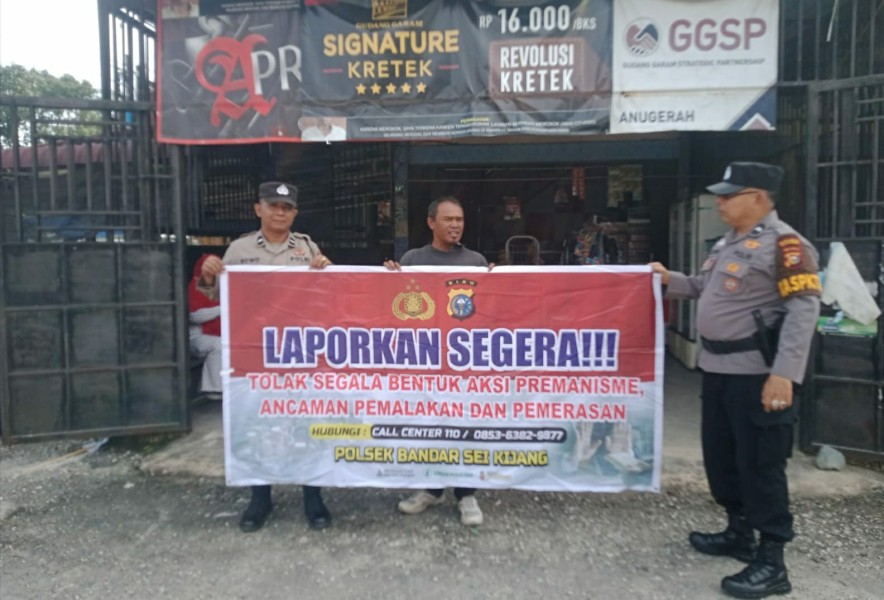 Polsek Bandar Seikijang Laksanakan Patroli dan Sosialisasi untuk Mencegah Premanisme