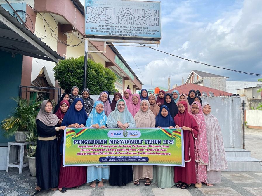 Dosen Magister Ilmu Hukum PPS UIR dan Fakultas Hukum UIR Mengadakan Kegiatan “Sosialisasi PKM Pencegahan Terhadap Perkawinan Dibawah Umur Dalam Mencegah Bahaya Stunting Pada Anak Yang Dilahirkan Akibat Menikah Diusia Dini di 