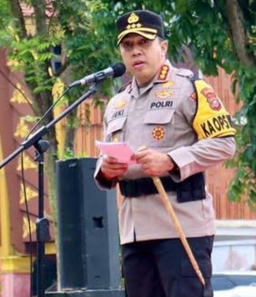 Kapolresta Pekanbaru Pimpin Sertijab Kapolsek Payung Sekaki
