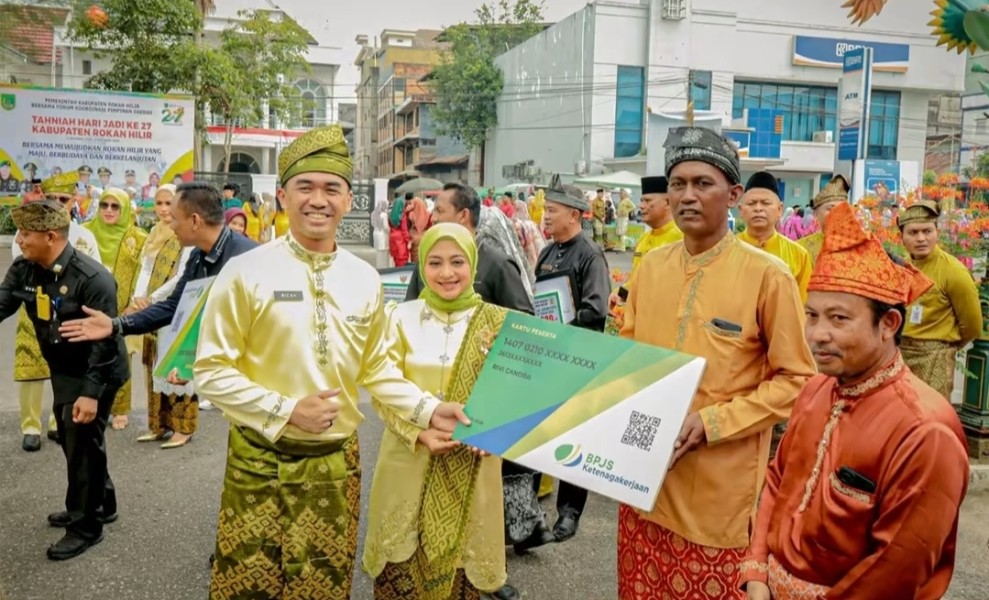Dandim 0321/Rohil Hadiri Hari Jadi ke-27, Komitmen Bersinergi untuk Rohil Maju
