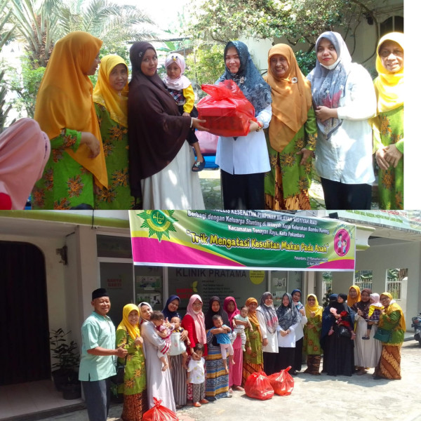 Majelis Kesehatan PW Aisyiyah Riau, Bagi Paket Stunting Pada Balita