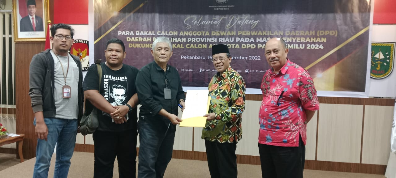 Maju DPD RI, Dr. drh. H. Chaidir, MM “Berbekal akal budi memperjuangkan hak dan keadilan rakyat Riau”