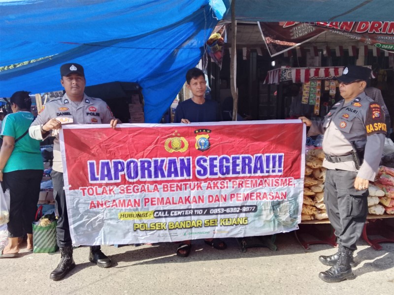 *Polsek Bandar Seikijang Menghimbau Masyarakat untuk Melaporkan Indikasi Premanisme*