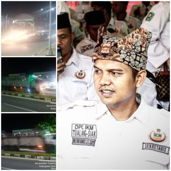 Truk Kian Banyak Lewat Di Jalur Dua Kecamatan Tualang, Sekretaris IKM DPC Tualang Angkat Bicara