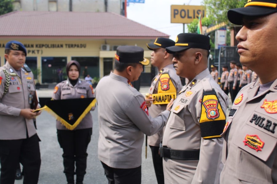 Kapolda Riau Pimpin Apel Launching PAMAPTA Polresta Pekanbaru