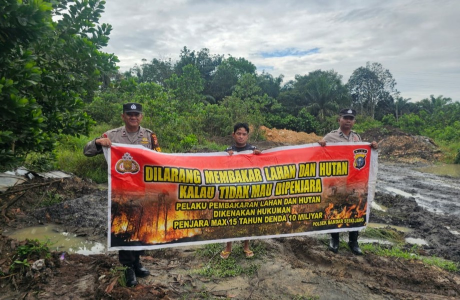 Polsek Bandar Sei Kijang Laksanakan Patroli Karhutla untuk Larangan Pembakaran Hutan dan Lahan