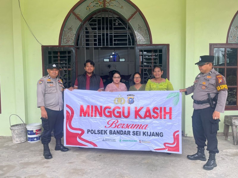 *Polsek Bandar Seikijang Laksanakan Ibadah Minggu Kasih di Gereja HKBP Sekijang*