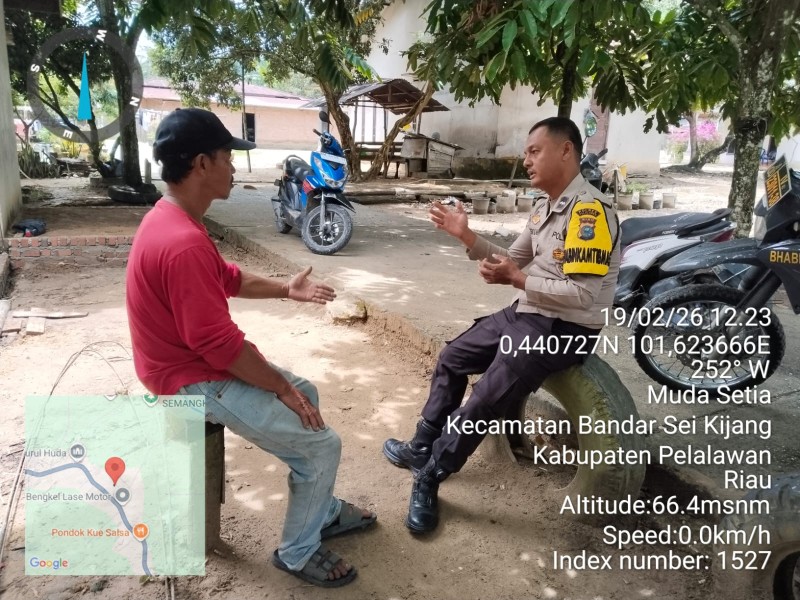 Polsek Bandar Sei Kijang Laksanakan Giat Silaturahmi dalam Rangka Cooling System, Ajak Warga Jaga Harkamtibmas