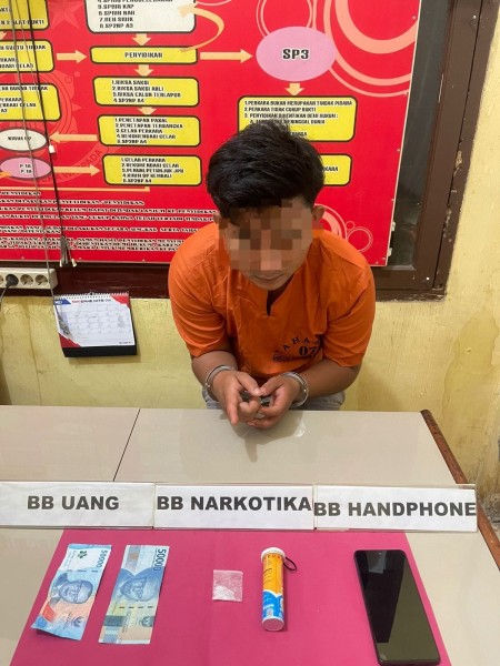 Polsek Kampar Kiri Hilir Tangkap Pengedar Sabu