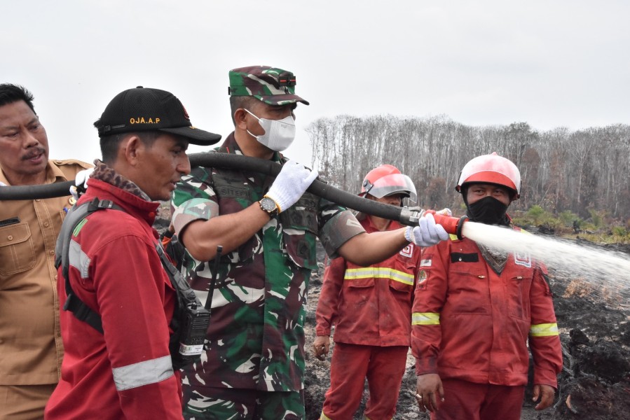 Danrem 031/WB Brigjen TNI Dr. Agustatius Sitepu, S.Sos.,M.Si.,M.Han Soroti Pulau Rupat Bengkalis sebagai Wilayah Strategis, Penanganan Karhutla Harus Maksimal