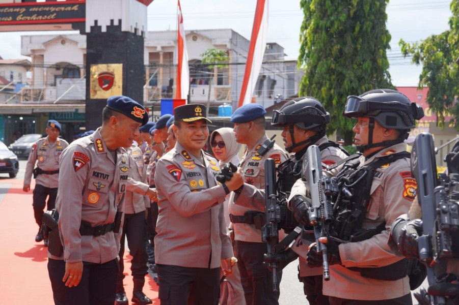 Kapolda Riau Kunjungi Mako Brimob, Cek Kesiapan Brimob Menghadapi Karhutla