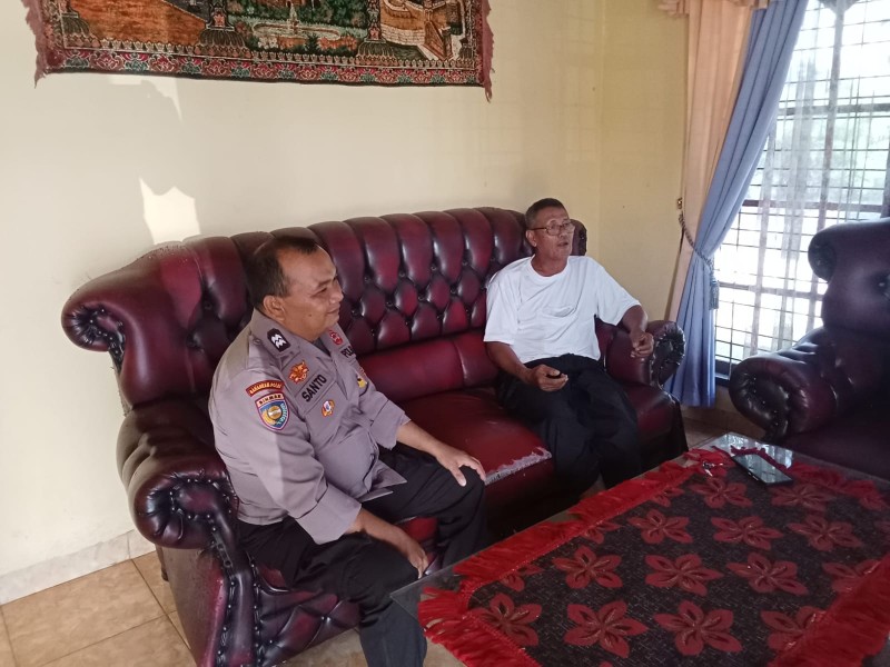 Bhabinkamtibmas Desa Simpang Beringin Gelar DDS, Ajak Warga Jaga Kamtibmas dan Tangkal Hoaks