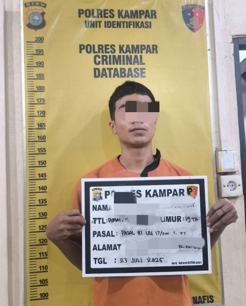Polres Kampar Tangkap Pelaku Pencabulan di Warung, Korban Hamil 7 Bulan