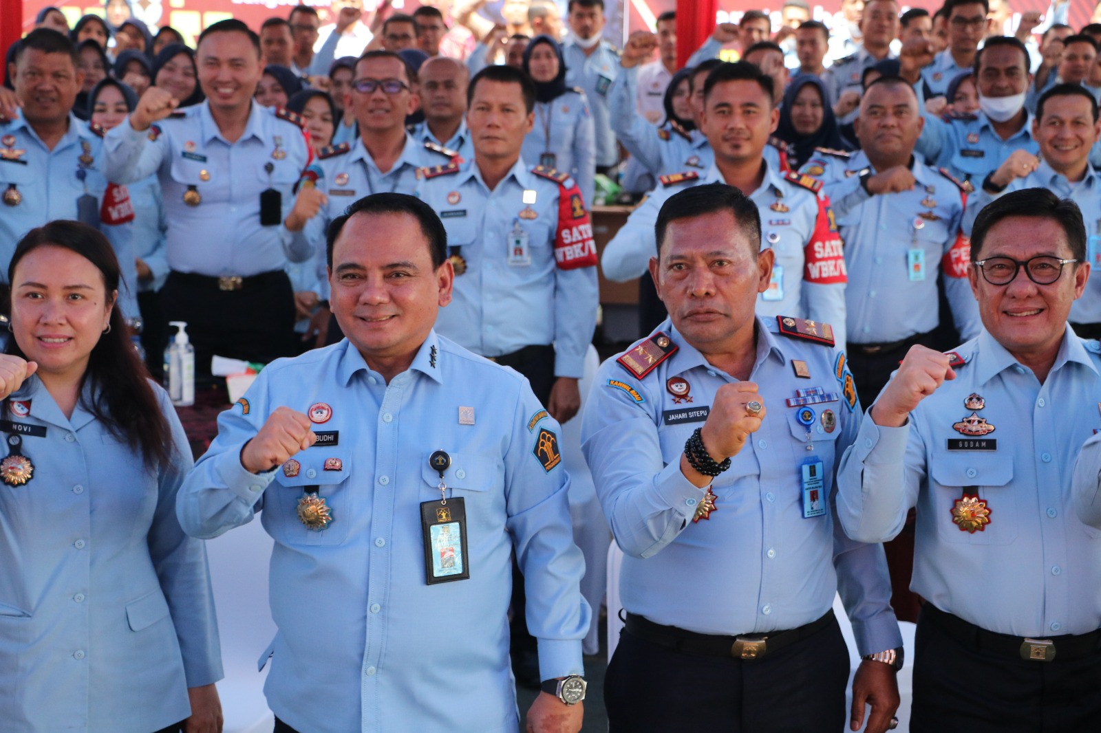 Dibuka Langsung Oleh Sekjen Kemenkumham, Kakanwil Dan Kadivmin Kemenkumham Riau Hadiri Rekonsiliasi BMN Regional Sumatera II