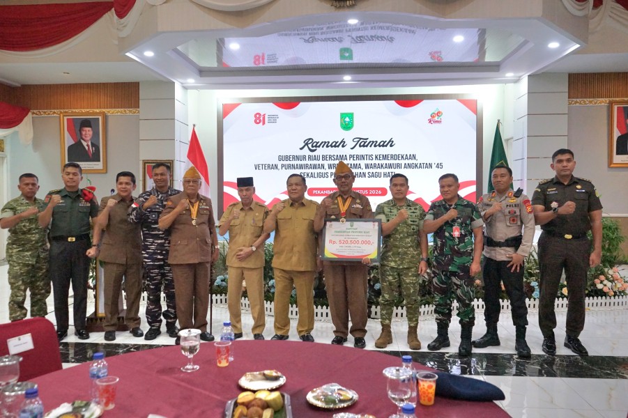Pangdam XIX/Tuanku Tambusai Bersama Veteran, 81 Tahun Merdeka Perjuangan Tak Boleh Dilupakan