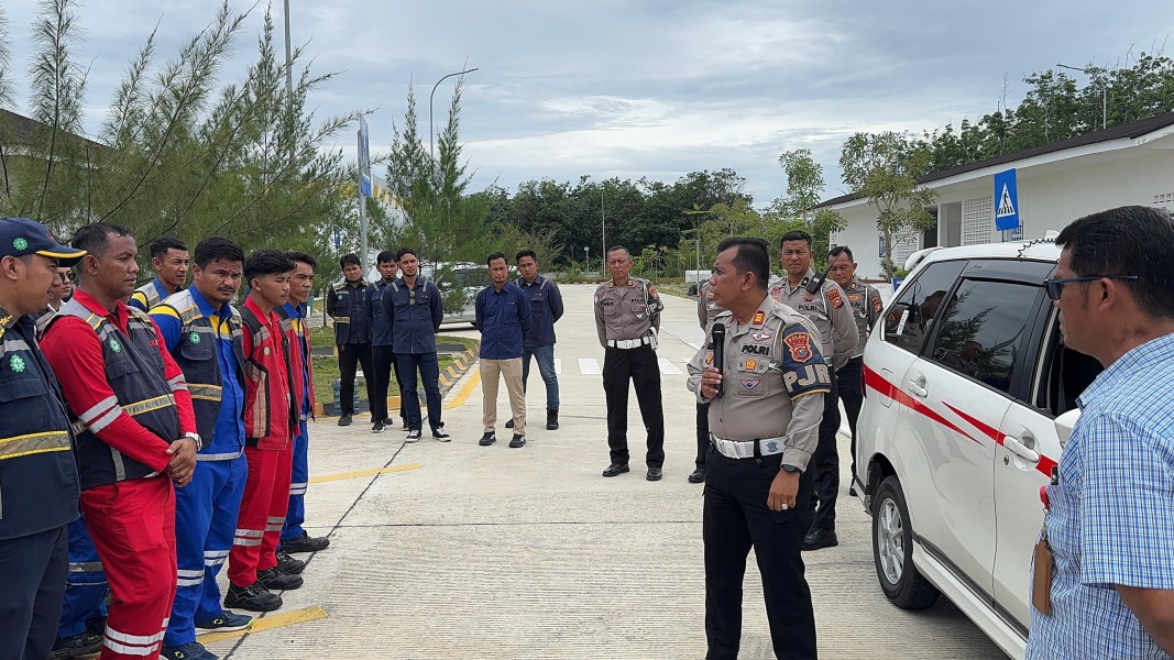 Sosialisasi Safety Driving di Tol Pekanbaru–XII Koto Kampar, Dirlantas Polda Riau Dorong Edukasi Keselamatan dan Green Policing