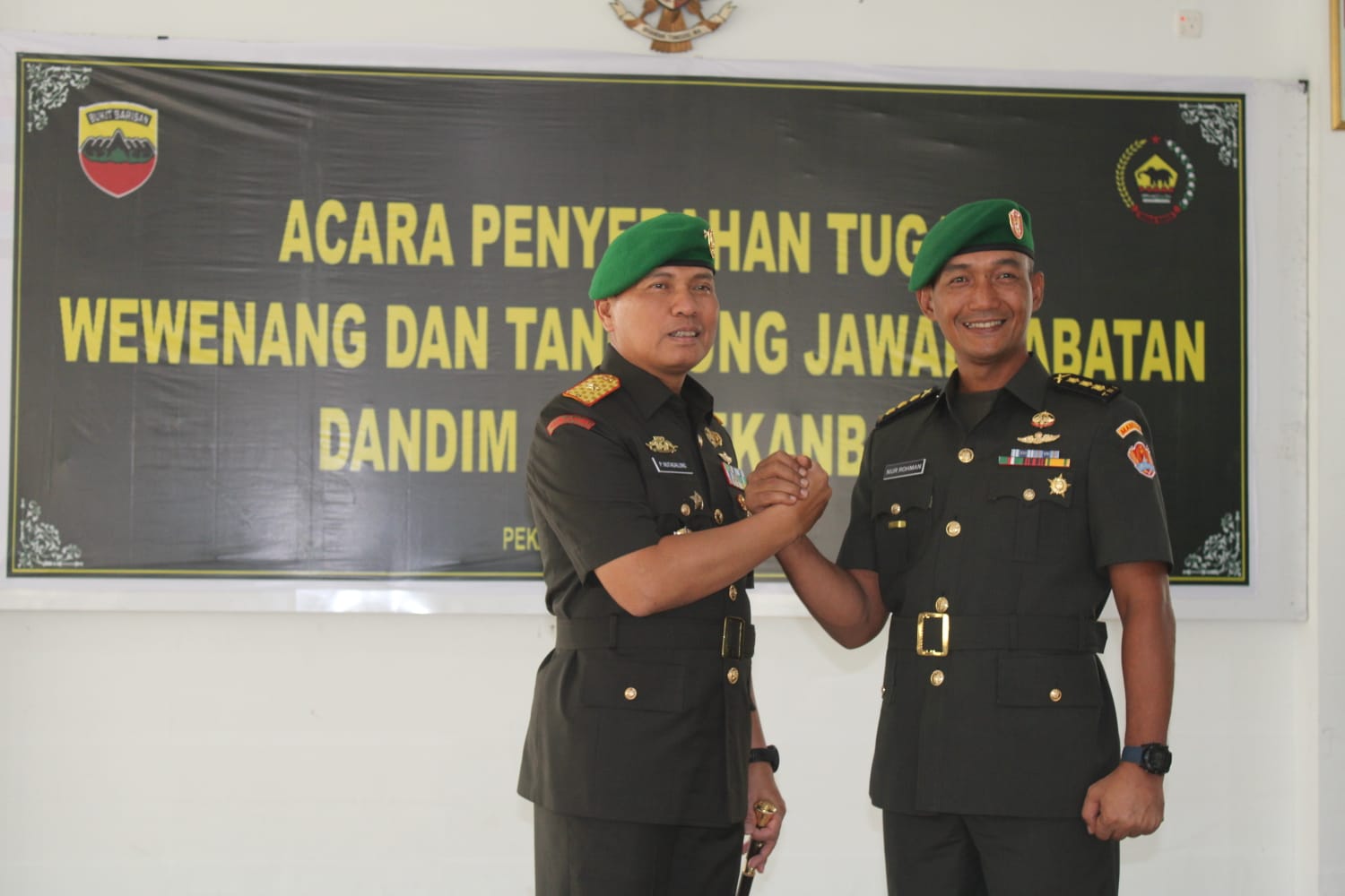 Penyerahan Tugas, Wewenang Dan Tanggung Jawab Jabatan Dandim 0301/Pekanbaru