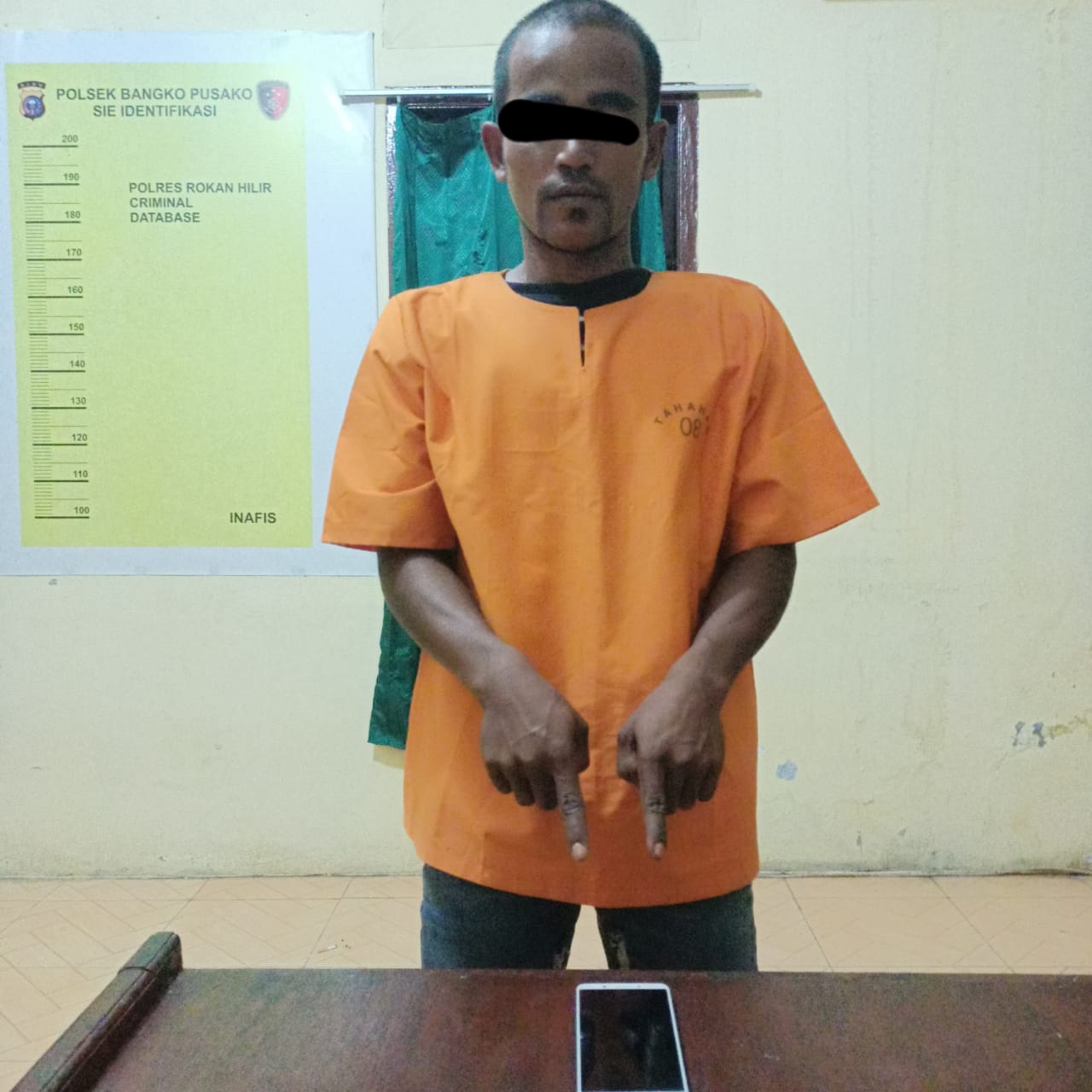 Curi Hp Lewat Jendela,Pria Ini Nginap Di Hotel Prodeo Polsek Bangko