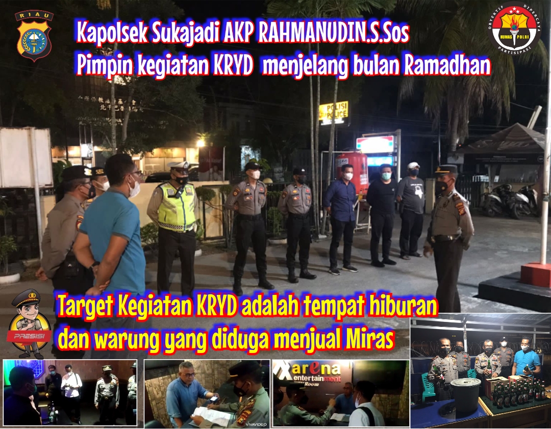 Polsek Sukajadi Laksanakan Giat KRYD Antisipasi Ganguan Kamtibmas Menjelang Bulan Suci Ramadhan