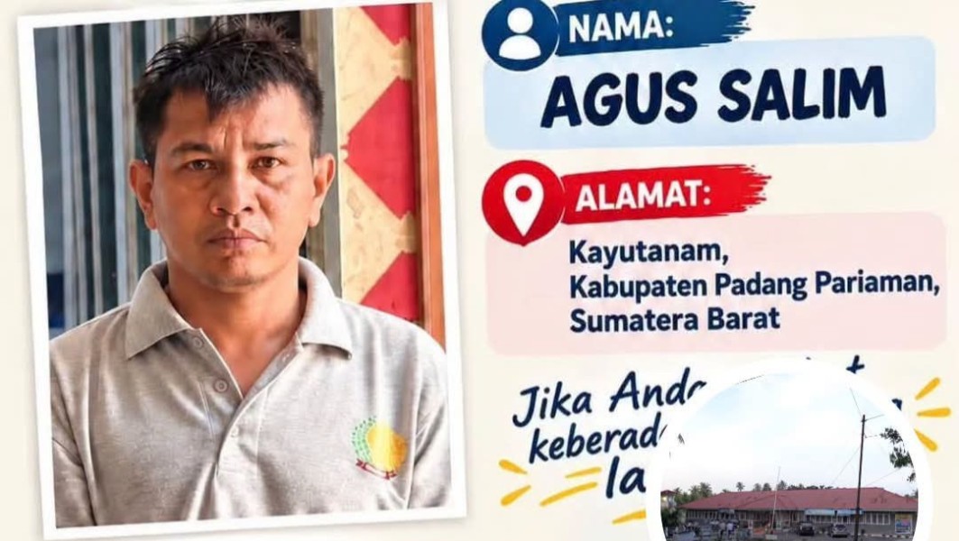 Foto Napi Kabur di Lapas Pariaman di Sebar, Ini Sosoknya