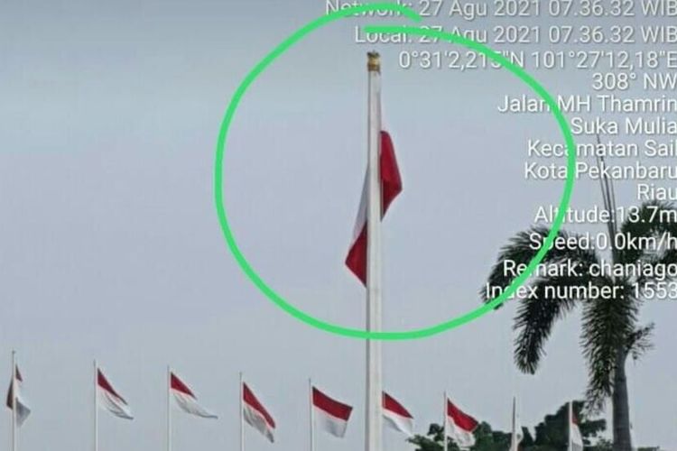 Buntut Kasus Bendera Merah Putih Terbalik di Rumah Dinas Gubernur Riau, Satu Regu Satpol PP Disanksi dan Diganti