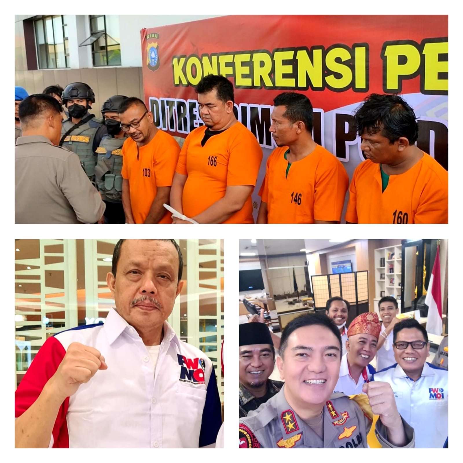 Pelaku Penganiayaan Wartawan Ditangkap Polda Riau, DPP PW MOI Apresiasi Kinerja Cepat Kapolda Riau