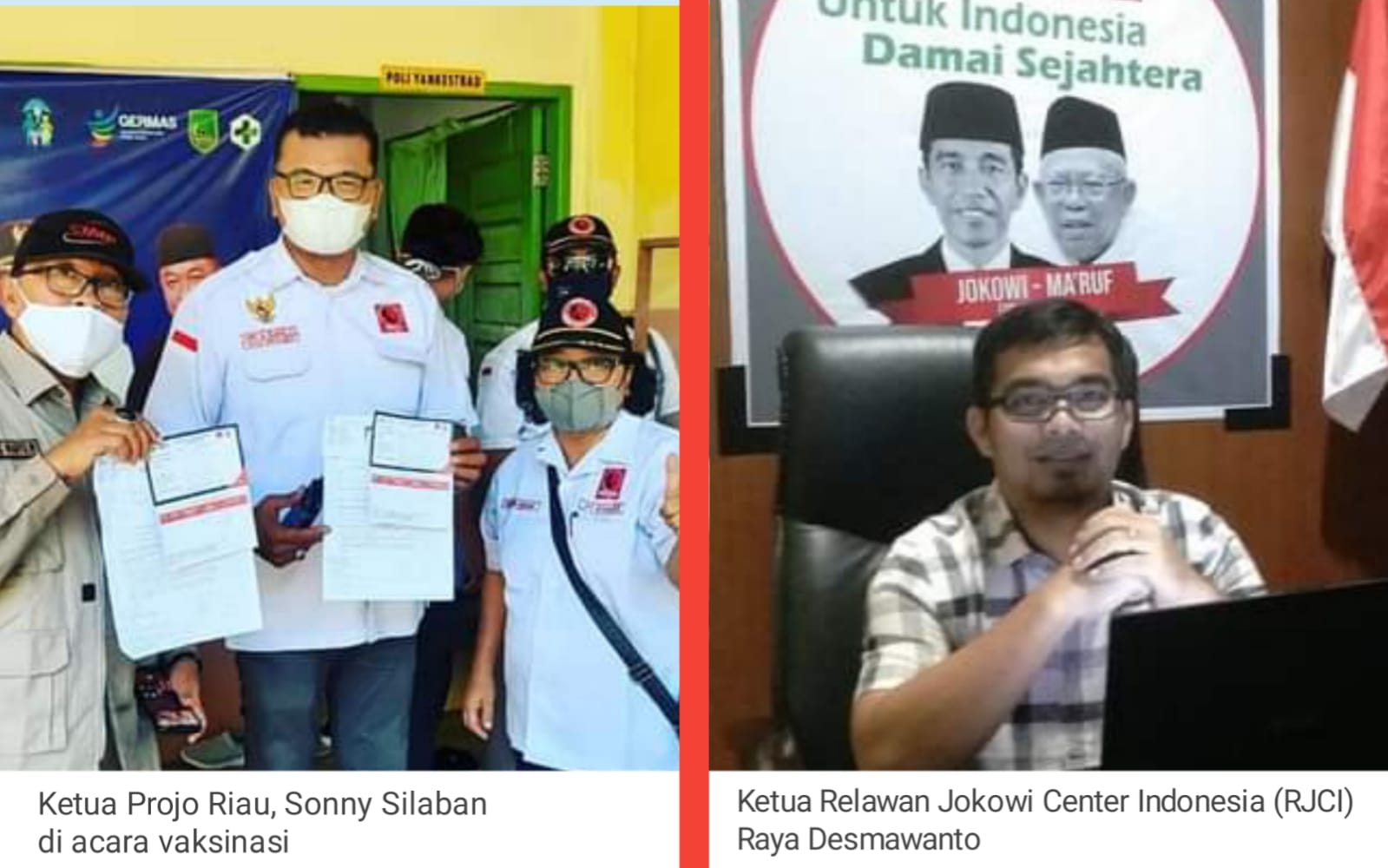Relawan Jokowi di Riau Tak Terlibat Deklarasi 3 Periode